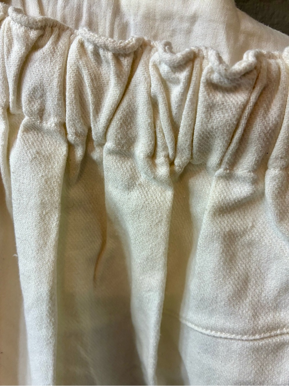 FREE PEOPLE 100% Cotton High Rise White Shorts. Side Pockets and Drawstring. NWT - Picture 5 of 13